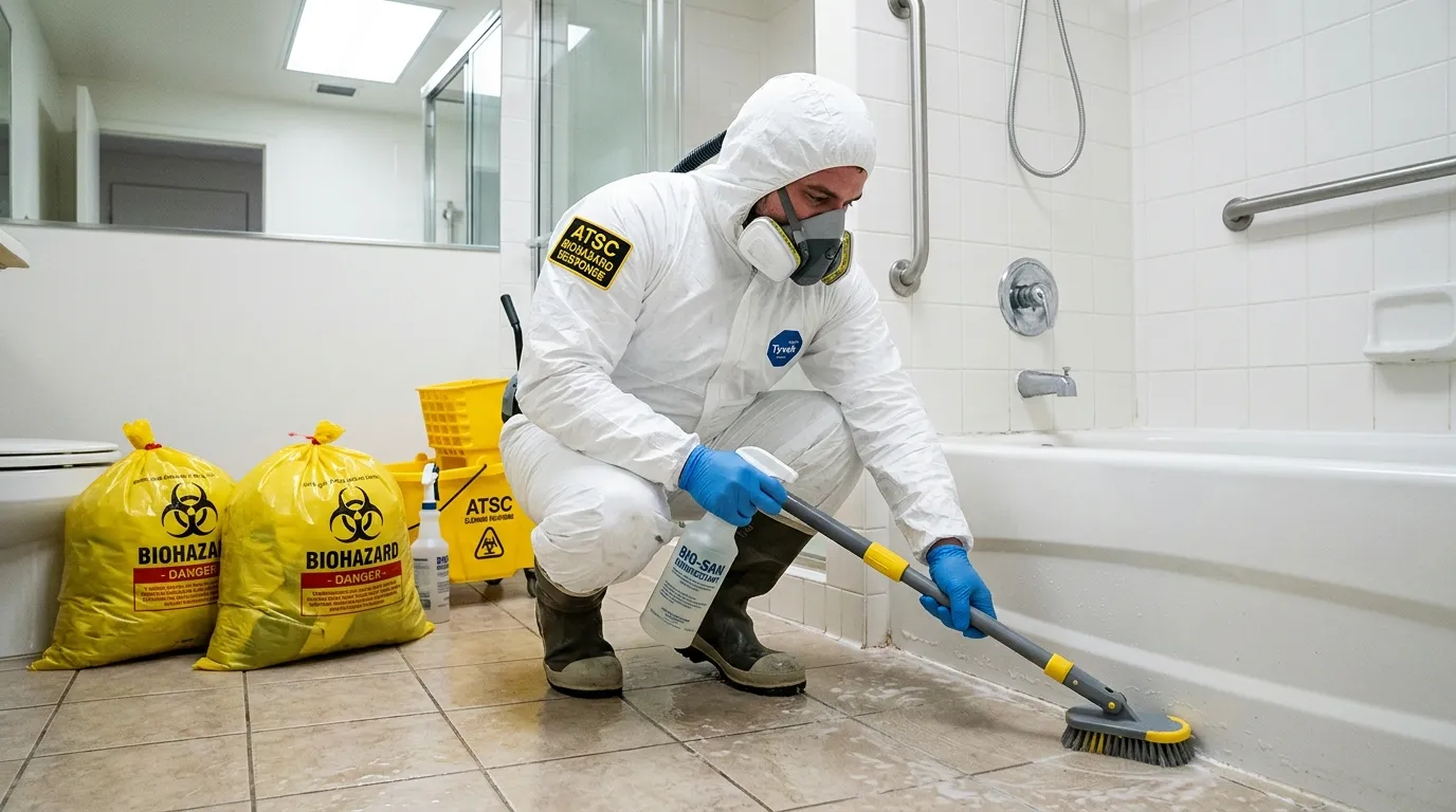 Decontamination equipment deployed for Blood Cleanup in Fernway